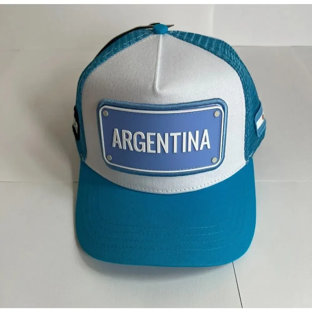 Official FIFA World Cup 2026 Argentina Trucker Hat Snapback Cap NWT Messi Team